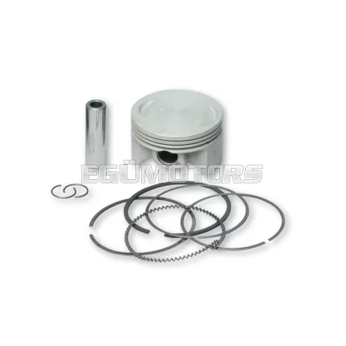 Malossi PISTON 61 pin 14 rect./oil rings 3 AA