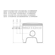 Malossi PISTON 50 pin 12 rect. rings 2 B