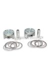 Malossi forged PAIR of PISTONS 66 0 pin 15 rect./oil rings 3-for Original cylinder