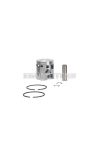 Malossi PISTON 46,5 pin 12 rect. rings 2 A