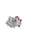 Malossi lion head patch in silver PVC