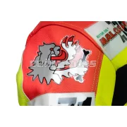 Malossi small lion head patch in silver PVC