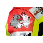 Malossi small lion head patch in silver PVC