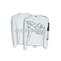 Malossi WHITE T-SHIRT MALOSSI (LONG sleeve) - BAR CODE ( L )