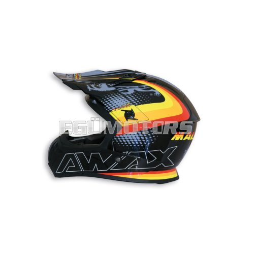 Malossi Malossi BLACK Off ROAD HELMET - BRIGHT vers. ( M )