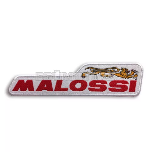 Malossi patch with embroidered edge size 12,5x3,1 cm