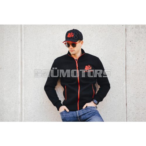 Malossi BLACK SWEATER with MALOSSI RED WRITING ( S )