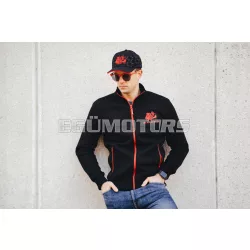 Malossi BLACK SWEATER with MALOSSI RED WRITING ( XL )