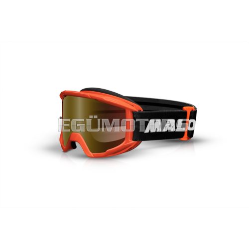 Malossi MALOSSI MASK - ORANGE MIRRORED LENS