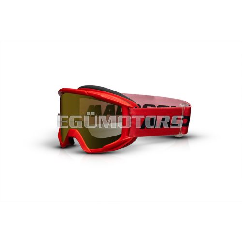 Malossi MALOSSI MASK - RED MIRRORED LENS