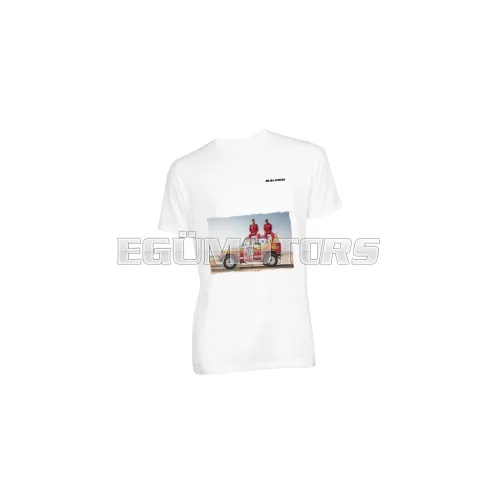 White T-shirt Malossi DAKAR 2025 - size S