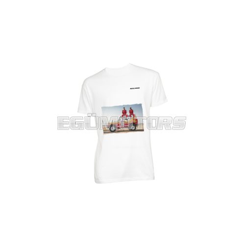White T-shirt Malossi DAKAR 2025 - size L