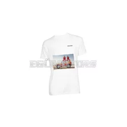 White T-shirt Malossi DAKAR 2025 - size XL
