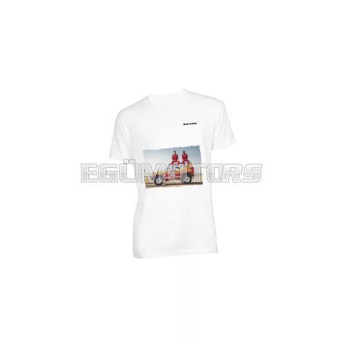 White T-shirt Malossi DAKAR 2025 - size XL