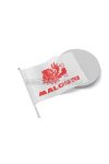 White ground flag with red Malossi mark - dimensions 98x135 cm