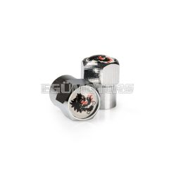 Malossi 2 WHITES PLUGS for TYRE INNER TUBE VALVE