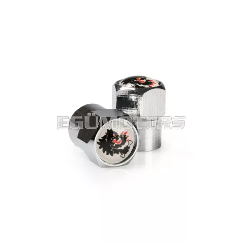 Malossi 2 WHITES PLUGS for TYRE INNER TUBE VALVE