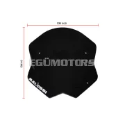 Malossi SPORT SCREEN - DARK SMOKE - W 445xH 430 THK 3 mm