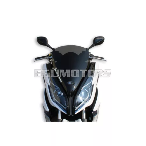 Dark smoke SPORT screen - width 445 x height 530 x thickness 3 mm