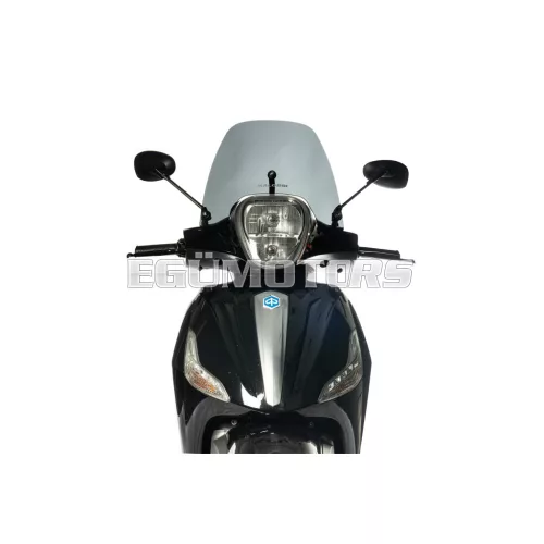 Dark smoke SPORT screen - width 380 x height 230 x thickness 0.3 cm