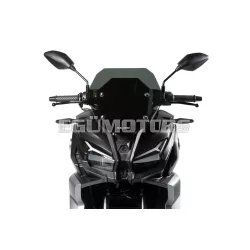  Dark smoke SPORT screen - width 36 x height 40 x thickness 0,3 cm