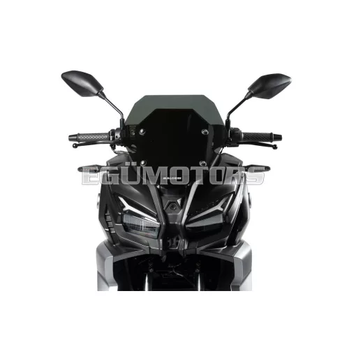 Dark smoke SPORT screen - width 36 x height 40 x thickness 0,3 cm