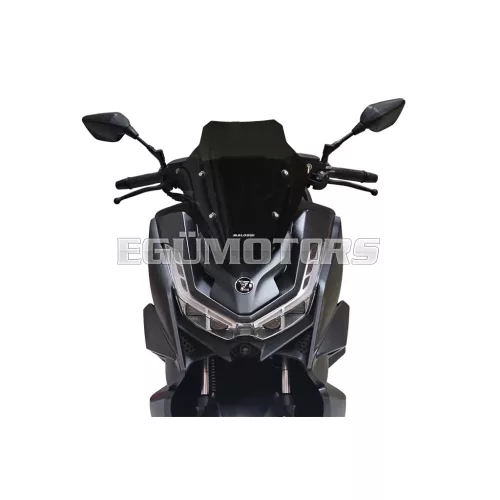 Dark smoke SPORT screen - width 36 x height 40 x thickness 0,3 cm