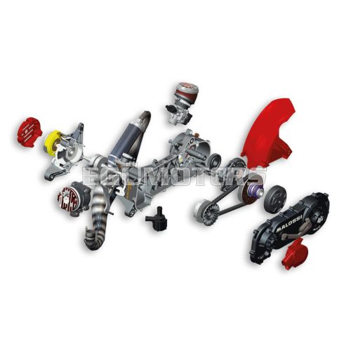 Malossi RC-ONE 94cc Piaggio complete engine (wheel 12/13) - not assembled