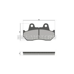 Malossi fékbetét, Honda CN250,  Helix250