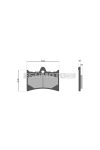 Malossi BRAKE PADS MHR for F36R RUNNER 50>200