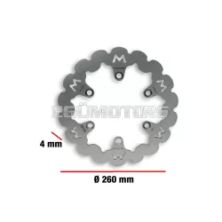   Malossi WHOOP DISC robogó féktárcsa – külső átmérő 260 mm, vastagság 4 mm