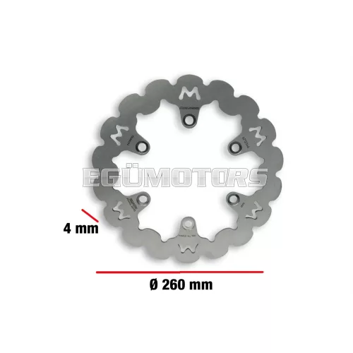 Malossi WHOOP DISC robogó féktárcsa – külső átmérő 260 mm, vastagság 4 mm