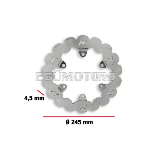 Malossi WHOOP DISC robogó féktárcsa – külső átmérő 245 mm, vastagság 4,5 mm