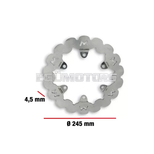 Malossi WHOOP DISC robogó féktárcsa – külső átmérő 245 mm, vastagság 4,5 mm