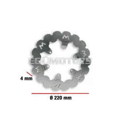   Malossi WHOOP DISC robogó féktárcsa – külső átmérő 220 mm, vastagság 4 mm