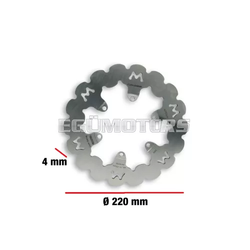 Malossi WHOOP DISC robogó féktárcsa – külső átmérő 220 mm, vastagság 4 mm