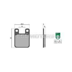 Malossi BRAKE PADS homologated