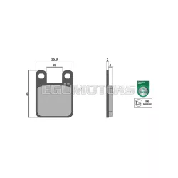 Malossi BRAKE PADS homologated