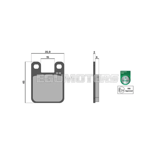 Malossi BRAKE PADS homologated