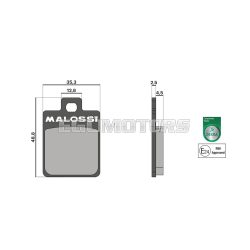 Malossi BRAKE PADS homologated