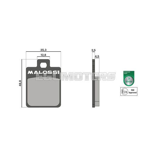 Malossi BRAKE PADS homologated