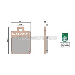 Malossi BRAKE PADS MHR SYNT homologated