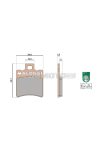 Malossi BRAKE PADS MHR SYNT homologated