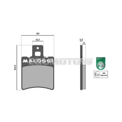 Malossi BRAKE PADS homologated