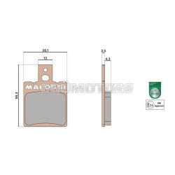 Malossi BRAKE PADS MHR SYNT homologated