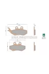 Malossi BRAKE PADS MHR SYNT homologated