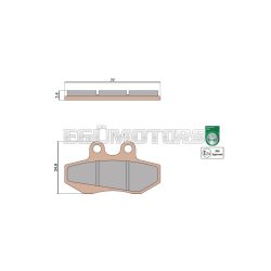 Malossi BRAKE PADS MHR SYNT homologated