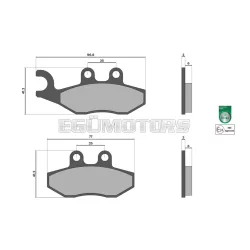 Malossi BRAKE PADS homologated