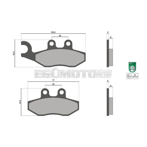Malossi BRAKE PADS homologated