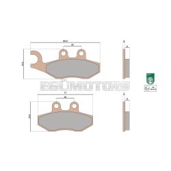 Malossi BRAKE PADS MHR SYNT homologated